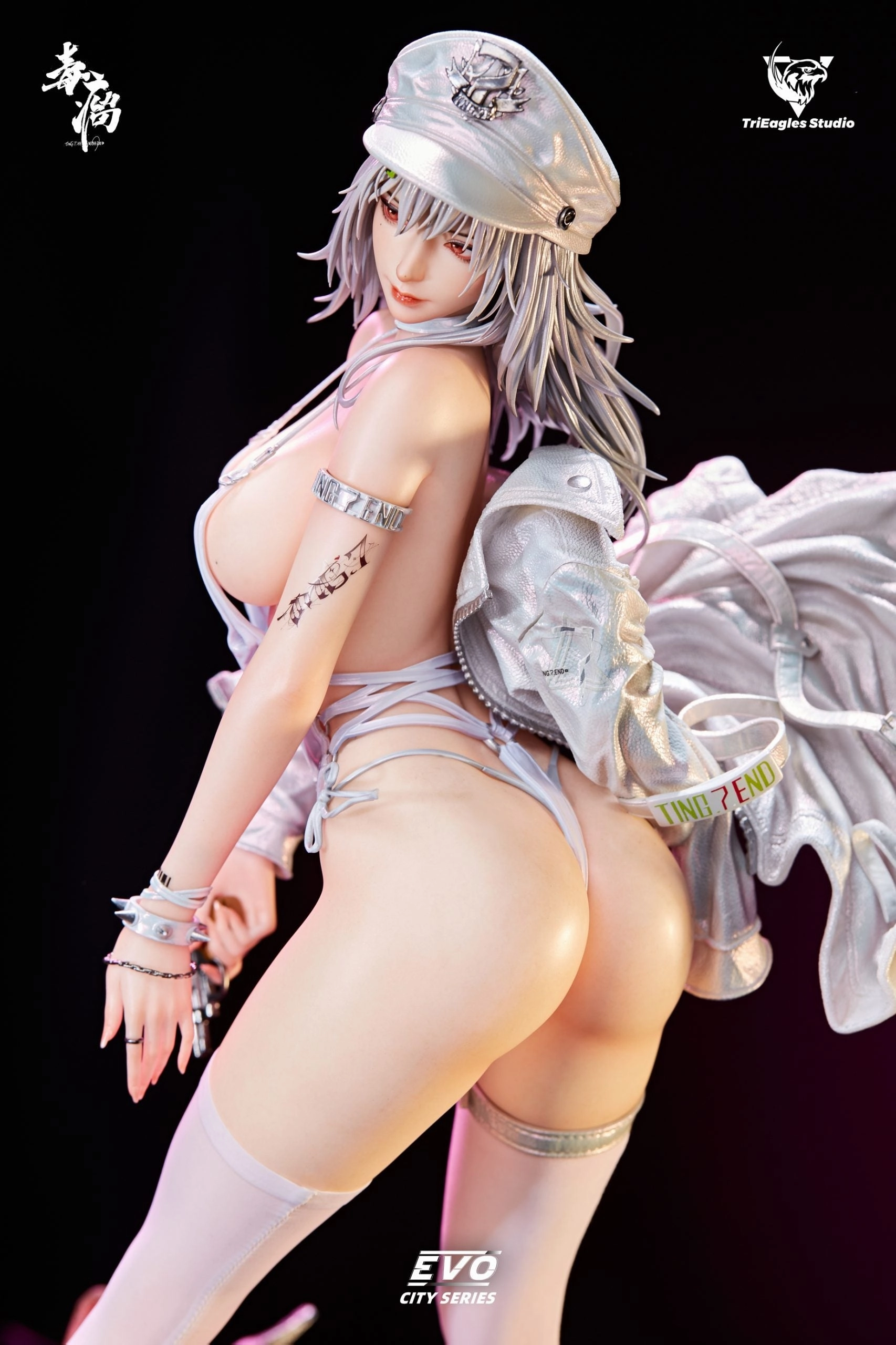 Evolution City Series - Blazing Tail (White) 1/4 Scale Statue Window Sill