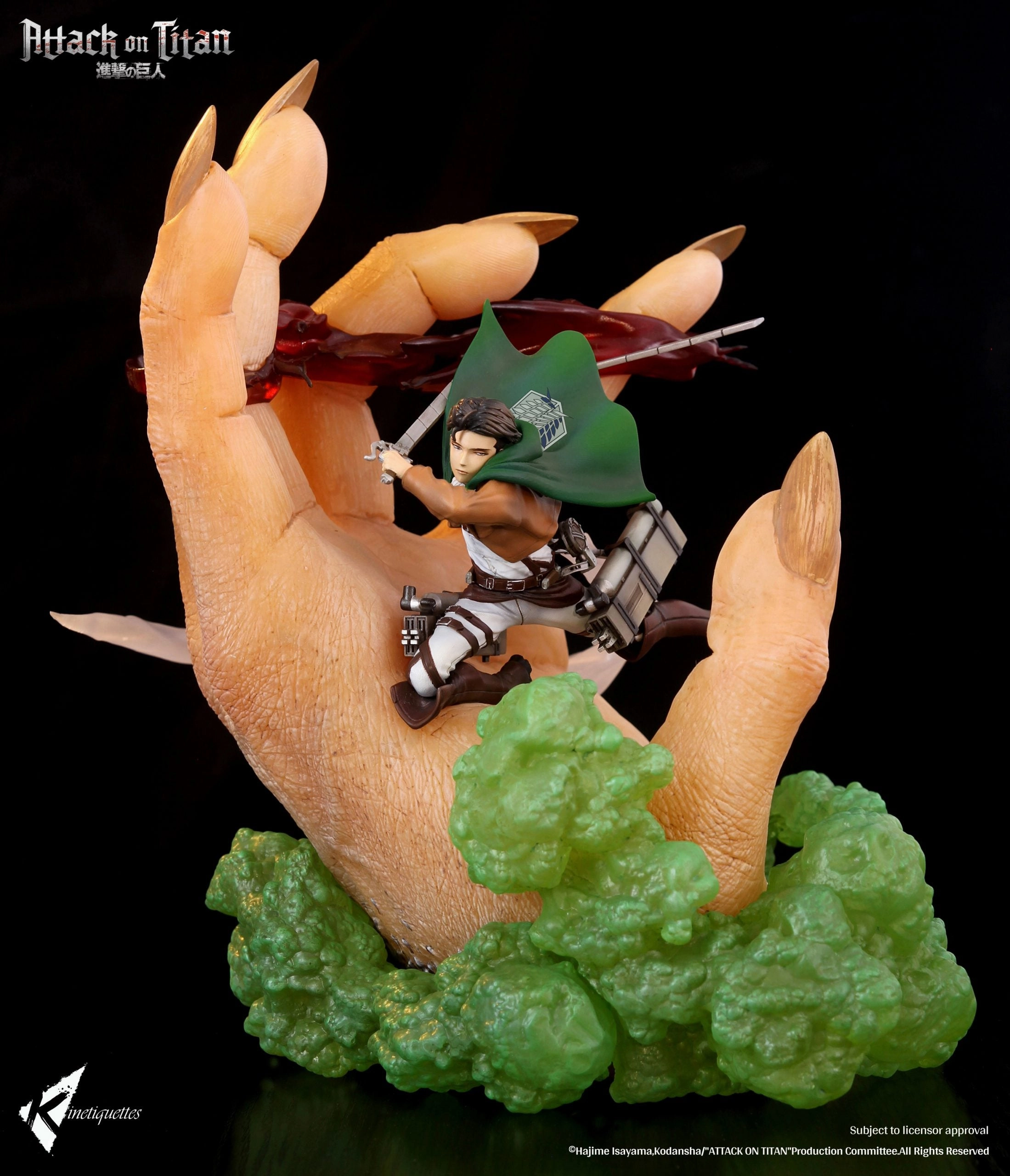 Hero Figure Attack On Titan - Levi Ackerman 1/10 Scale Diorama