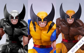 Passed Down Kids Room Marvel Gamerverse - Wolverine (All 3 Color Variants) 1/10 Scale Statue Set