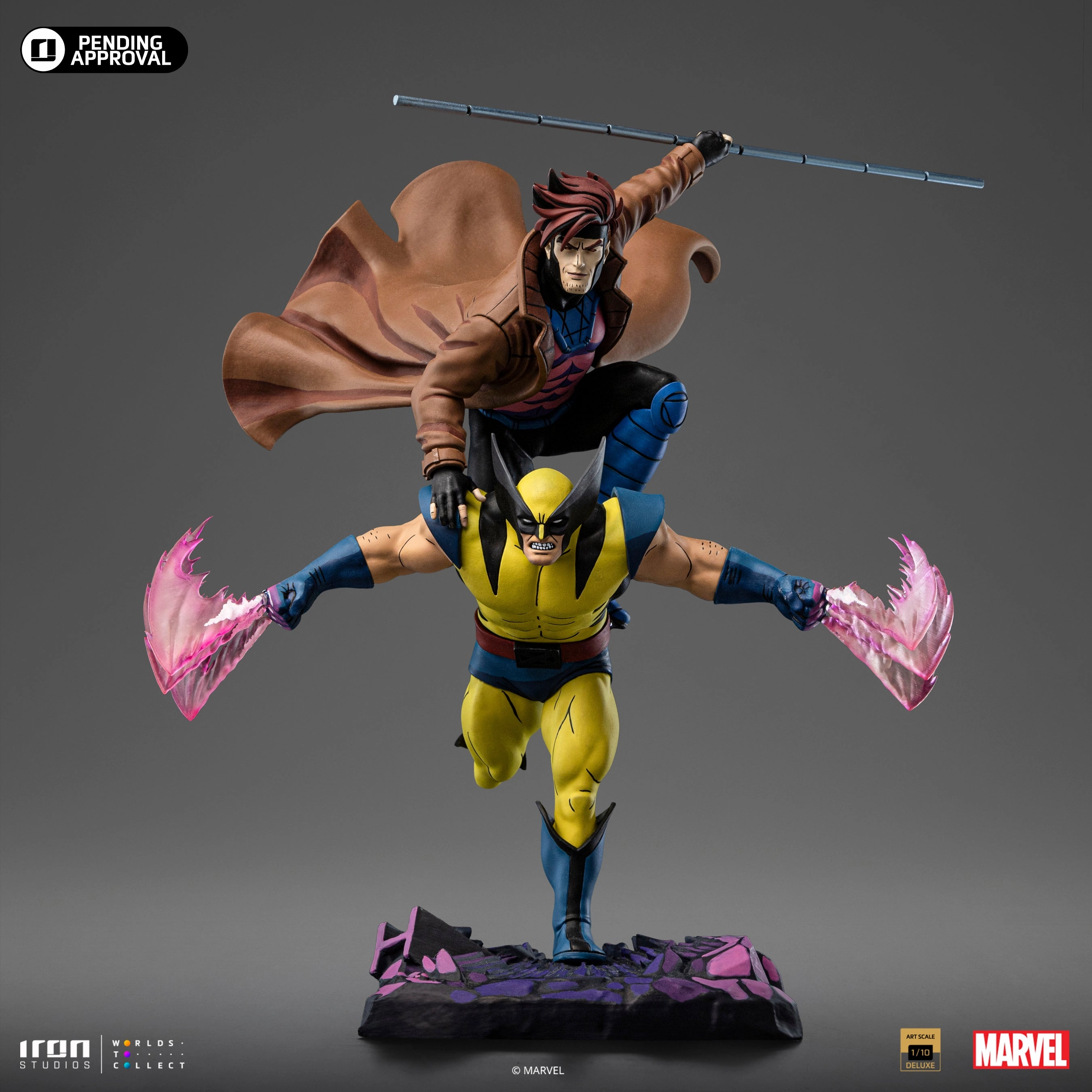 PC Game Mythological God X-Men '97 - Gambit & Wolverine Art Scale 1/10