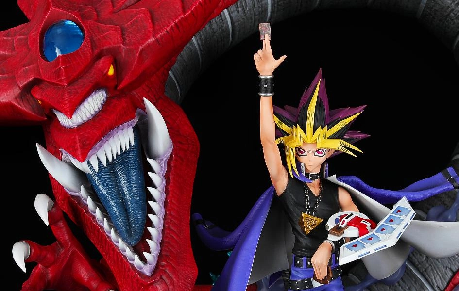 Yami Yugi and Slifer the Sky Dragon 1/6 Scale Statue Fall Decor
