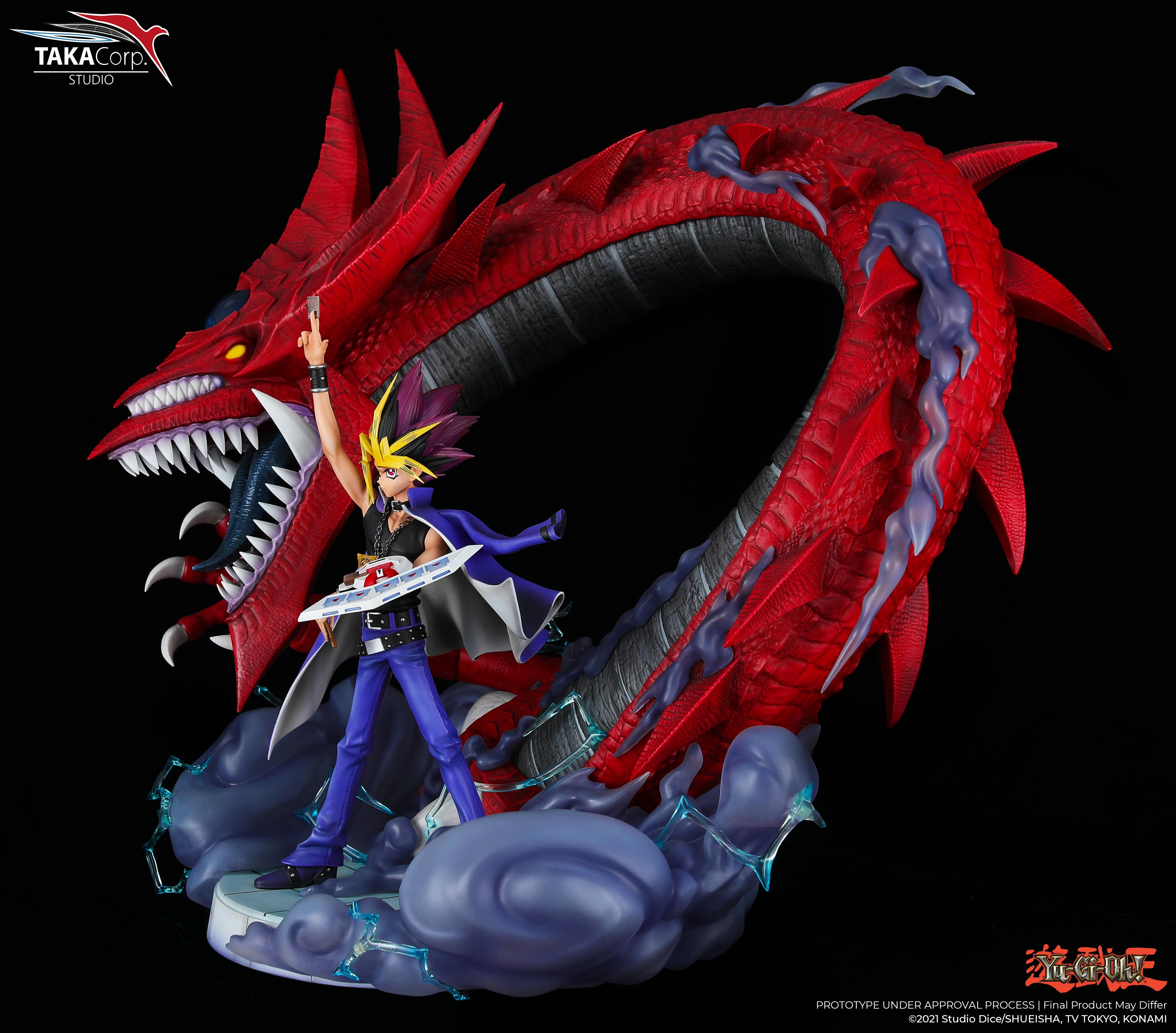 Mobile Game Yami Yugi and Slifer the Sky Dragon 1/6 Scale Statue