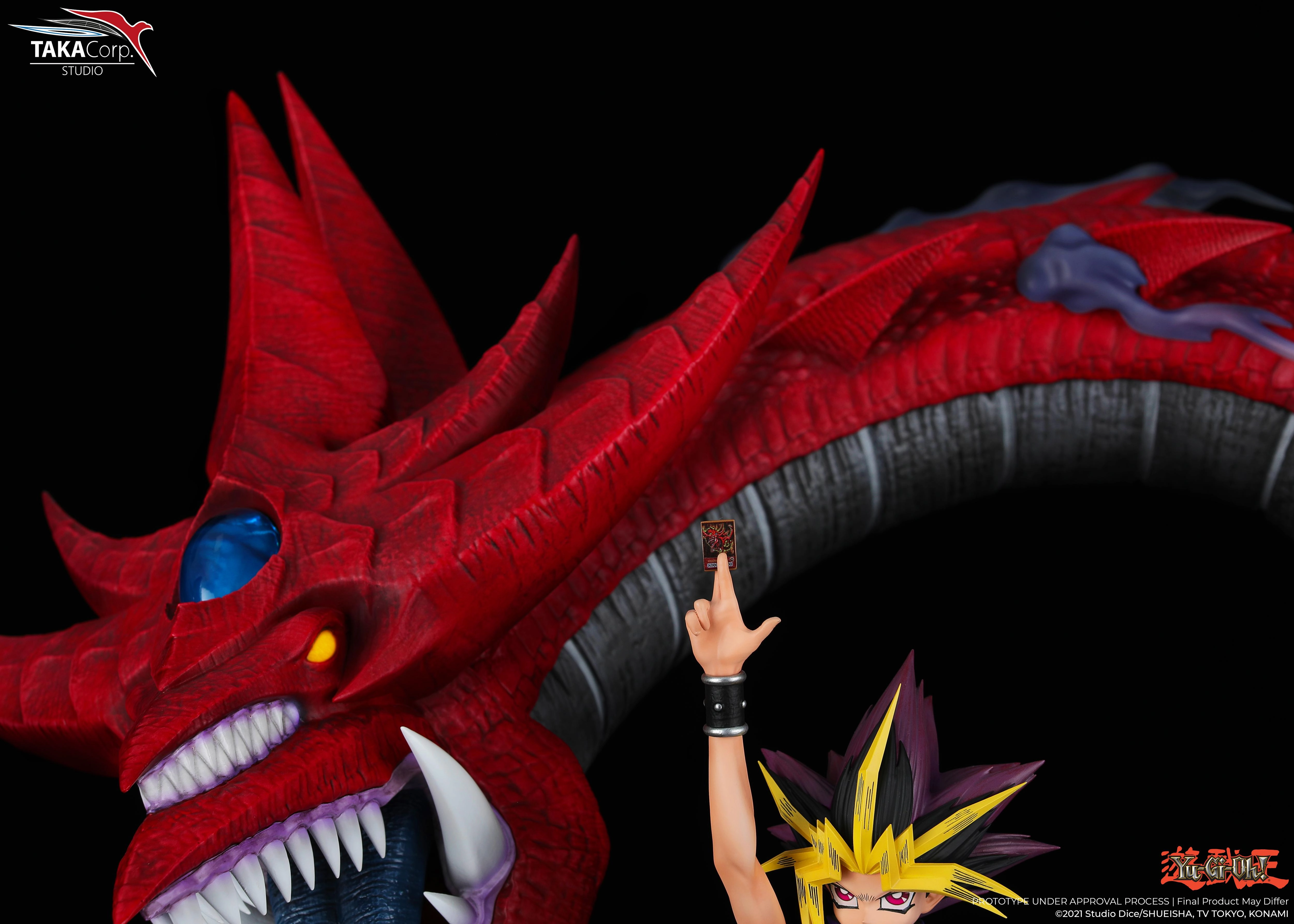 Yami Yugi and Slifer the Sky Dragon 1/6 Scale Statue Posable Doll