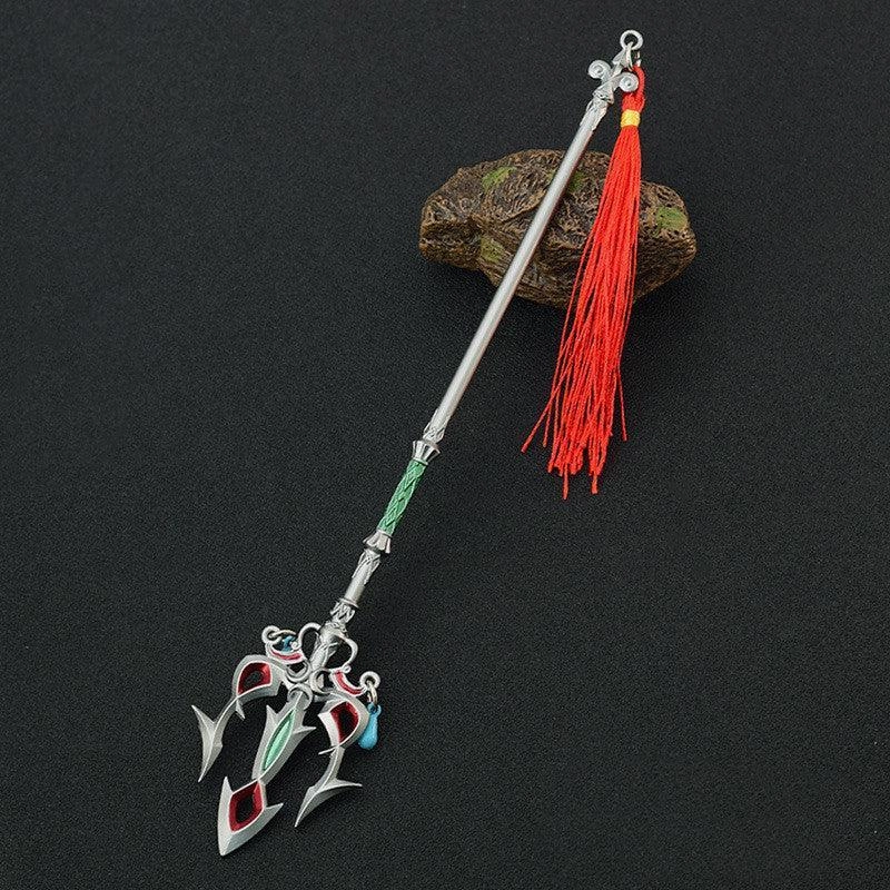 Live Event Complex Mechanics Zelda Lightscale Trident Spear Metal Replica